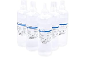 AUNEOS 5 flaconi soluzione fisiologica NaCl 0,9% 500 ml sodiocloruro sodio cloruro