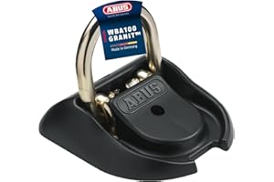 ‎ABUS ABUS Wand- und Bodenanker Granit WBA 100 - Diebstahlsicherung für Fahrrad und Motorrad - Befestigungsanker aus Spezialstahl Sicherheitslevel 20, Schwarz