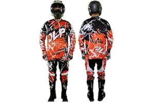 JLP RACING TENUE PANTALON MAILLOT GANTS MOTO CROSS QUAD ENDURO VTT BMX MTB ENFANT ORANGE XL