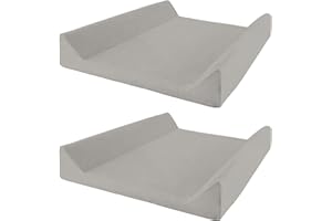 Lilly and Ben® Housse pour Matelas à Langer - Tissu Coton Éponge - Bébé Fille Garçon - 3 Formats - Lot de 2 - Épais et Absorbant