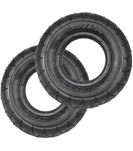 Lot De 8 Pneus Pleins Pour Scooter Speedway Ruima-Mini 4 Pro - Caoutchouc - Taille 200x50 - Pour Roues Arrière