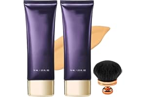 WUJIALINGMM All over Complexion Perfector with Extra Large Body Makeup Brush,Tattoo Cover up Cream,Body Full Coverage Perfector Waterproof No Transfer,Long-Lasting Sweat-Proof Concealer for Women (2Pcs)