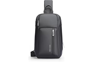 Muzee MARK RYDEN Crossbody Bag Herren Groß，Mehrere Taschen Brusttasche Herren, Schultertaschen für 11 Zoll Ipad