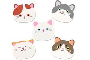 BIGNOSEDEER Sottobicchieri a forma di gatto in silicone, sottobicchieri in gomma per vino, bicchieri, tazze. Ideale per momenti di festa. Elemento decorativo per cucina. Idea regalo per lista nozze bianco