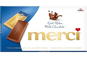 merci Tafelschokolade Edel-Rahm – 1 x 100g – Feinste Täfelchen aus Edel-Sahneschokolade zum Naschen, Teilen und Verschenken
