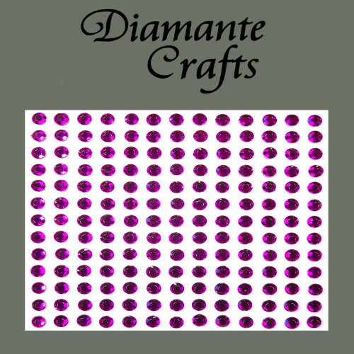 169 x 4mm Purple Diamante Self Adhesive Rhinestone Body Vajazzle Gems - created exclusively for Diamante Crafts