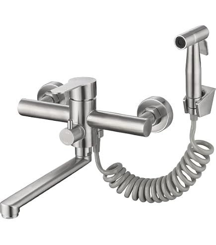 TS Brass B-0201 Doppelkammer-Wasserhahn Chrom – Schwenkbarer Auslauf, Einlochmontage, ADA-konform