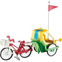 Playmobil 6388 Fahrrad mit Kinderanhänger (Folienverpackung) Spielzeug