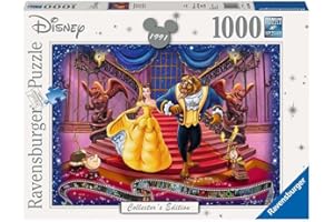 Ravensburger - Puzzle Adulte - Puzzle 1000 p - La Belle et la Bête (Collection Disney) - 19746
