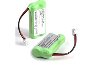 SHAWOROCE Lot de 2 batteries rechargeables 800 mAh 2,4 V compatibles avec téléphone Medion DECT MD83242 MD83282 MD83542 S63062 S63065 Swissvoice DP500 DP550 NI-MH GPHC05RN01 VT50AAAALH2 BMJZ