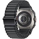 CONSTRAIN - Samsung ile uyumlu Galaxy Watch Ultra 47mm Kordon Naylon Kumaş Hasır &Ouml;rg&uuml;l&uuml; Ocean Tasarım Kordon 120