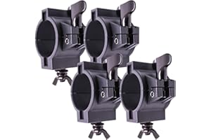 TEK audio ⌀38-50mm lighting Multi Clamp - Half Coupler Truss Clamp Stage Lights Clamp, Lighting O Clamps for DJ Par Lights Spot Lights (4 multi-clamp)