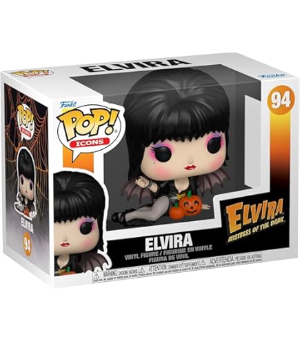Funko Pop! Icons Figura de Vinyl Elvira, Mistress of the Dark: Elvira - 93 - FILMES/SERIES TV - Elvira - Objecto derivado - Compra filmes e DVD na