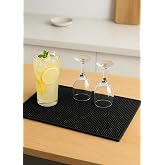 Silikon Bar Matı, Siyah, Kaymaz Tezgah ve Bulaşık Kurutma Matı, 43x29 cm, Mutfak ve Bar i&ccedil;in
