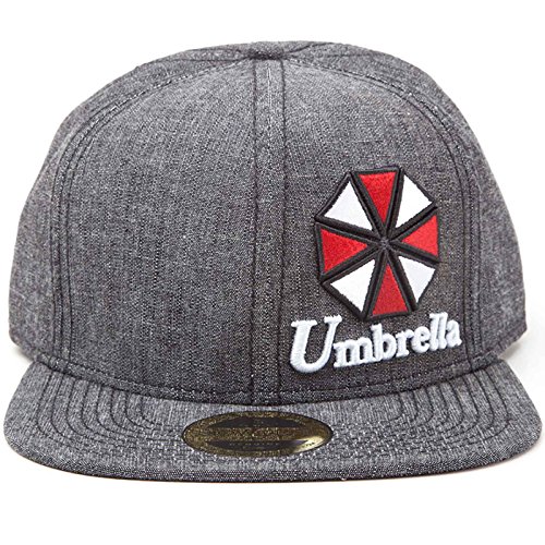 Preisvergleich Produktbild Resident Evil Baseball Cap Umbrella Logo Nue Offiziell PS4 Grau Snapback