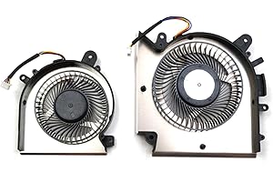 ANNESA Fleshy Leaf Replacement CPU + GPU Cooling Fan for MSI Katana GF76 Pulse GL76 MS-17L1 GF66 11UC Pulse GL66 11UEK MS-1581 Series PABD08008SH-N459 PAAD06015SL-N460 DC5V