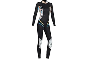 PROTAURI Muta da donna 3 mm, ultra elasticizzata con cerniera posteriore in neoprene, tuta intera da immersione, costume intero da bagno mantiene al caldo per snorkeling/scuba/surf in acqua fredda
