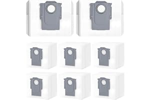 APZOVO 8 sztuk worków do odkurzacza Roborock S8+ /S8 Pro Ultra /S7 Max Ultra /S7 MaxV Ultra /S7 Pro Ultra /Q8 Max /Q8 Max+ /Q7 Max /Q7 Max+ /Q5 Pro /Q5 Pro / Q5 Max+/Q7 M5+/Q7 L5+/Q10 S5 +/Q10 X5+