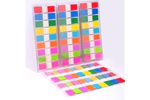 Sticky Tabs,moinkerin 900 Pieces Transparent Sticky Notes Book Tabs PET Multicolor for Bookmarks,Studying,Office,School Planner Memo