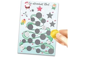 MIMI GRANDIT Calendrier de l'avent Noël à gratter, pour enfant, moments, activités à partager en famille et autres surprises