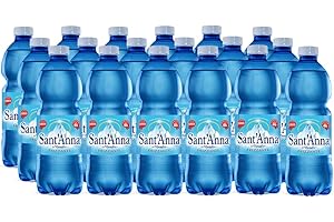 Acqua Sant'Anna Frizzante 0,5L | Pack 96 Bottiglie | Acqua Minerale Oligominerale Frizzante, Minimamente Mineralizzata | Freschezza dalla Sorgente Alpina