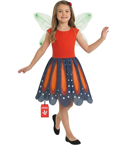 Costume Da Fata Per Bambina Con Abito Rosa, Corpetto 3D E Bacchetta Magica – Amscan – Età 6-8 Anni, 1 Pezzo
