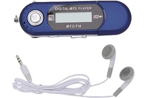 Asixxsix USB MP3-spelare, Retro Digital Musikspelare med Trådbundna Hörlurar, Bärbar USB 2.0 MP3-spelare för Löpning, Inspeln