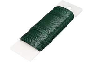 EPICSOA Florist Wire Green, 35M Flexible Paddle Wire Craft Wire for Christmas Wreaths, Flower Bouquets, Garland, Garden, Plants or Floral Arrangements (1)