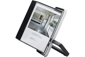 DJOIS Tarifold Es 744117 - Expositor de sobremesa A4 para catálogos VEO con 10 fundas PVC, Negro