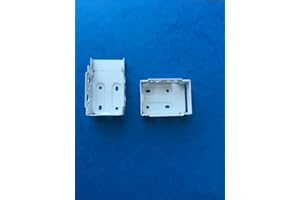 uk-blindparts 1 PAIR VENETIAN BOX BRACKETS FOR 44MM X 44MM TOP BOX WHITE