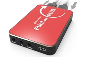 ClonerAlliance Flint 4KP Plus, 4K@60fps Passthrough, 1080p@60fps Video Capture with Mic Input, Ultra-Low Latency, Plug&Play. For Game Consoles, DSLR