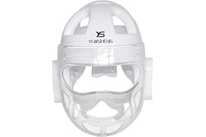 kowaku Enfants Adultes Karaté Respirant Head Protection Face Grappling Head Guard,