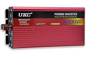 XTWYXING Inverter a Onda sinusoidale Pura 2500W 3000W 4000W Invertitore di Corrente DC 12V 24V 48V a AC 220V/230V/240V invertitore di potenza con convertitore presa AC Trasformatore di tensione (12V,4000W)
