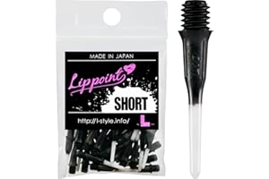 DARTS CORNER L Style Lippoint kurz Two Tone - 30 Stück - Schwarz Shortlip