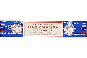 Satya Nag Champa Agarbatti Incense Sticks | x1 pack | comes with SAMASIA bookmark | Incense can be used for Aromatherapy, Spa, Yoga, Weddings, Meditation, Healing, Positivity and Relaxation