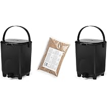 Biolan Kit Composteur Bokashi 10L + Activateur Fermentation EM 1kg - Compostage Cuisine Sans Odeur