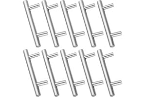 DRENKY 10Pz maniglie in acciaio inossidabile per tirare le pomelli per mobili Con viti Usato per la decorazione domestica della cucina mobilia del gabinetto del cassetto Distanza centrale tra i fori 64mm