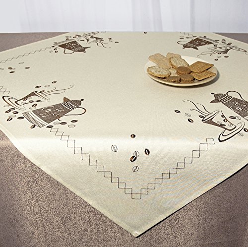 2 x (= Paar) “ COFFEE TIME “ Farbe : Braun – wunderschönes Kaffee – Haus Motiv – Backhandschuhe Handschuhe Ofenhandschuhe Grillhandschuhe – Hochwertig , mit Baumwolle , eine schöne kleine Geschenk – Idee – NEU - 7