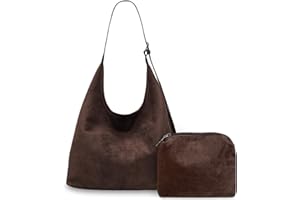 Aucuu Bolsos de Mujer, Gamuza Sintética Bolsa Tote Grande, Bolso Bandolera Mujer, Gran Capacidad Bandoleras Casual, Shopper para Compras, Viajes, Trabajo, Escuela