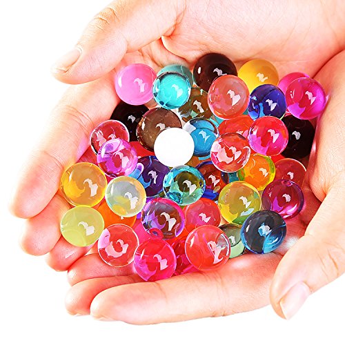 eBoot Wasser Perlen Wasser Wachsenden Kugeln Gelee Kristallkugeln Vase Füller Perlen für Hochzeit und Hausdekoration, 10 Farben, 40 Packungen - 4