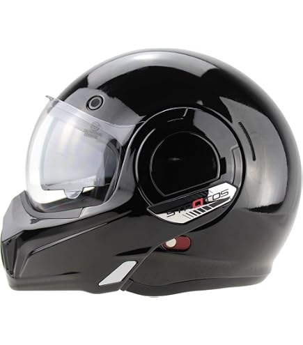 capping inversion motorcycle helmet VPR F242 P/J Reverse Flip-Up - Double Visor Modular Jet Crash Helmet for Racing Sports Touring - Road Legal ECE 22.06 Approved Motorbike Helmets IGN - This is Lure Colour:Clown Fish Elagant