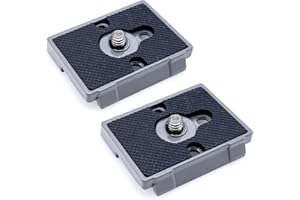 JZK 2 adattatori per montaggio a vite da 1/4" a sgancio rapido per fotocamera, compatibili con treppiede Manfrotto 200PL-14