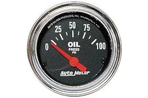 AUTO METER 2522 Elektrisches Öldruckmessgerät, Chrom, regulär, 5,9 cm