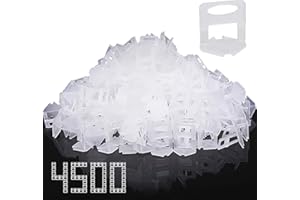 STORYSTORE 4500 lengüetas estándar de 1,5 mm de ancho, sistema de nivelación de azulejos, ayuda de nivelación de azulejos, ancho de junta, ayuda de colocación para azulejos, altura 3-12 mm (4500 pestañas, 1,5