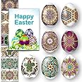 Lot of 2 * 7 Easter Egg Decoration Thermo Heat Shrink Sleeve Wraps Pysanka for 14 Easter Eggs