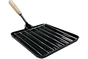 GALINEI Arepera Poêle grille-pain, multifonctionnelle pour gaz, vitre, idéale pour le camping, les campers et les camping-cars (carrée)