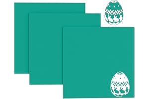 Creatorally Acrílico para Corte Laser, 3 Hojas Acrílicas Colores 3mm, Láminas de Plástico Plexiglás Opacos 30x30 cm, Metacrilato Grabado Láser, Lago Verde