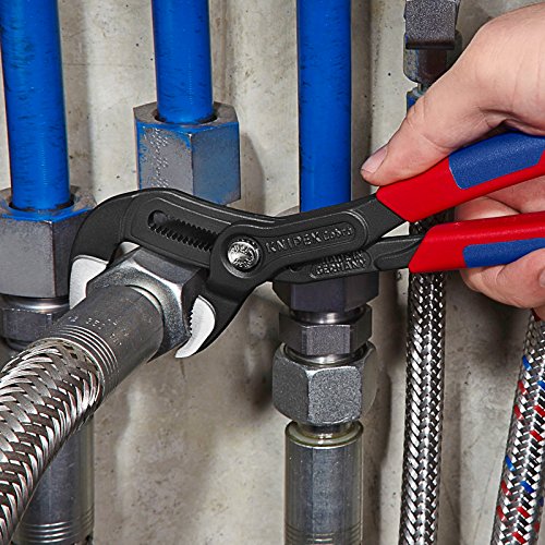 KNIPEX 87 02 250 Cobra, Hochleistungs-Wasserpumpenzange mit Schnelleinstellung und schlanken Mehrkomponenten-Griffhüllen, 250 mm - 3