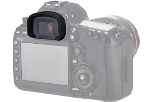 JJC Augenmuschel aus weichem Silikon für Canon EOS 7D, 7D Mark II, 5D Mark IV, 5D Mark III, 5DS, 5DSR, 1DX, 1DX Mark II, 1Ds Mark III ersetzt Canon Eg. Augenmuschel