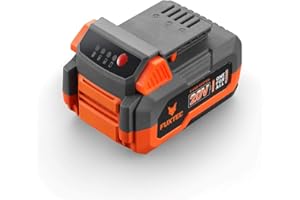 FUXTEC Batería de Iones de Litio 4Ah 20V E1B4AH Adecuada para Todas Las Herramientas y aparatos de jardinería 20 voltios - Tiempo de Carga 120 min.